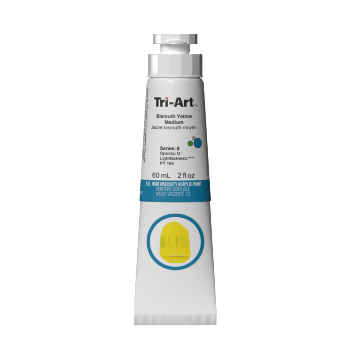 Tri-Art High Viscosity Acrylic Bismuth Yellow Medium 60ml S9