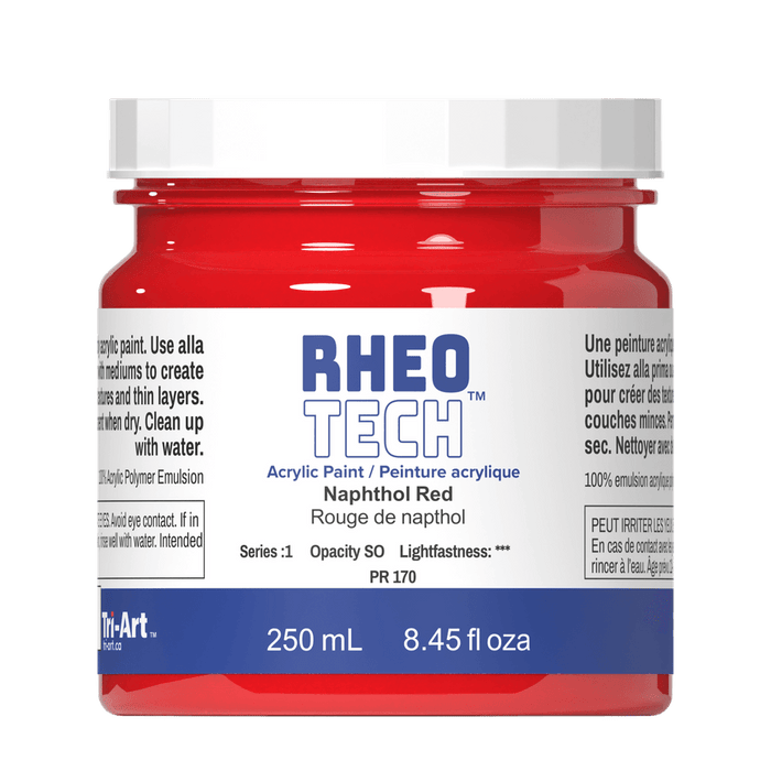 Rheotech Acrylic Napthol Red 250ml S1
