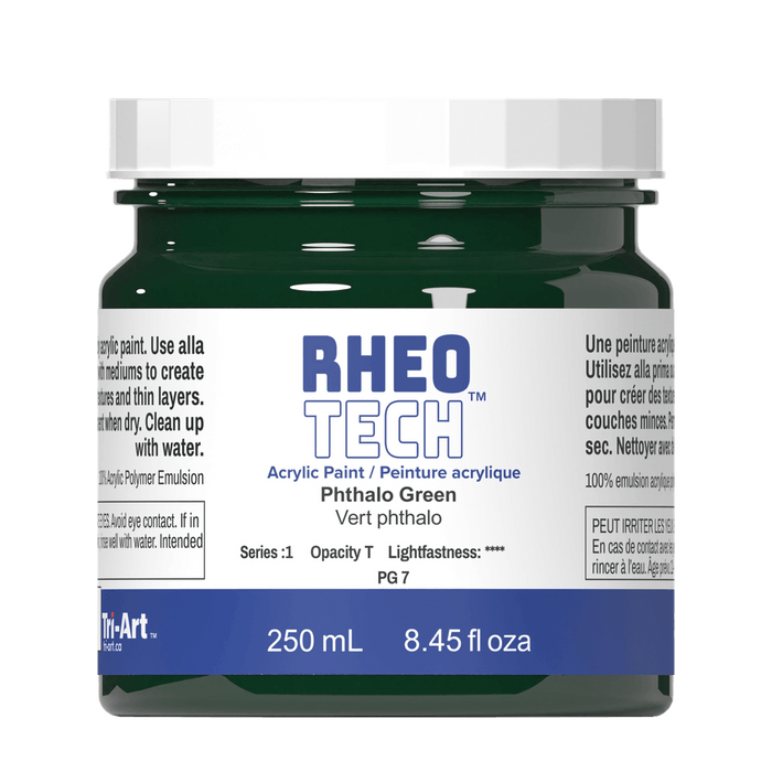 Rheotech Acrylic Phthalo Green 250ml S1