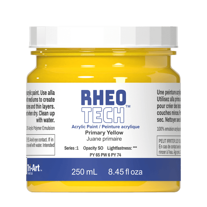 Rheotech Acrylic Primary Yellow 250ml S1