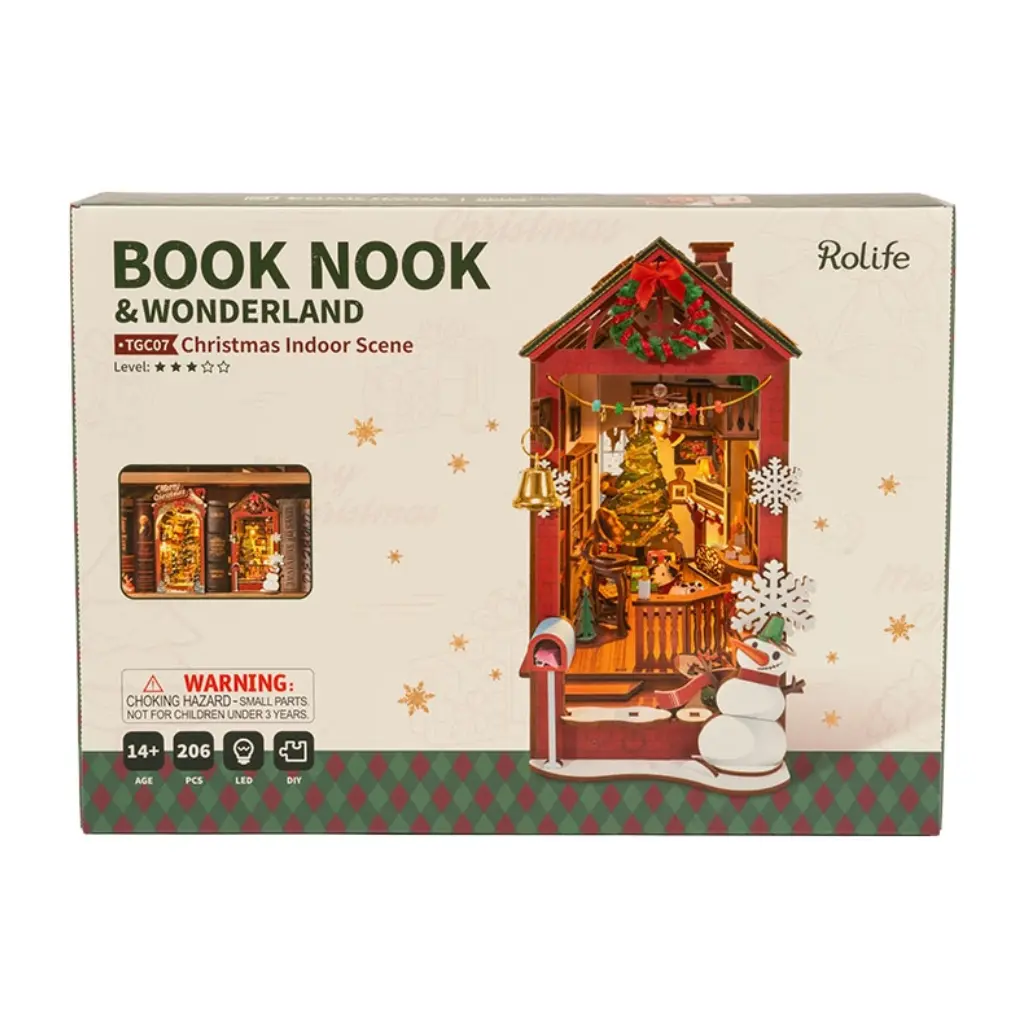 DIY Book Nook Kit: Christmas Indoor Scene **ND**