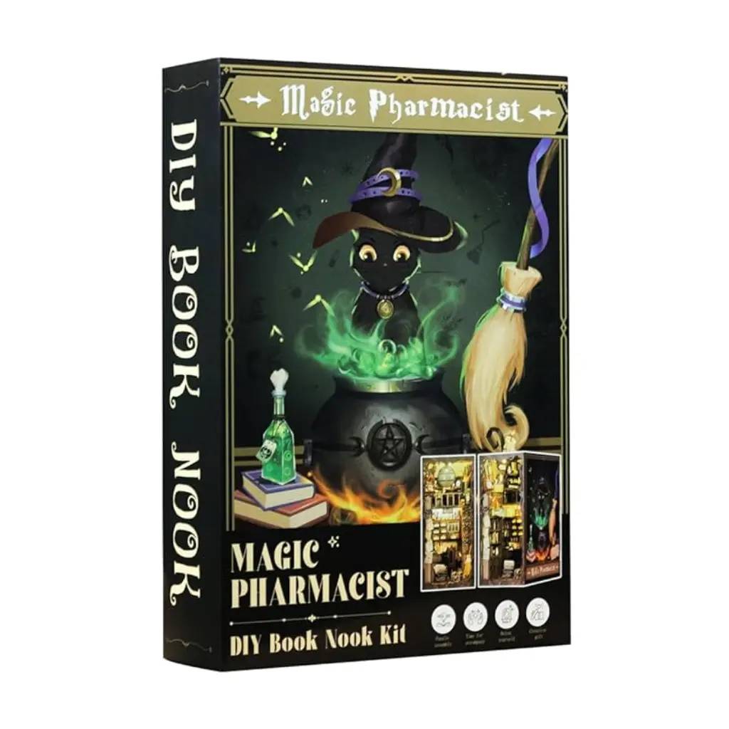 DIY Book Nook Kit: Magic Pharmacist w/ Dust Cover **ND**