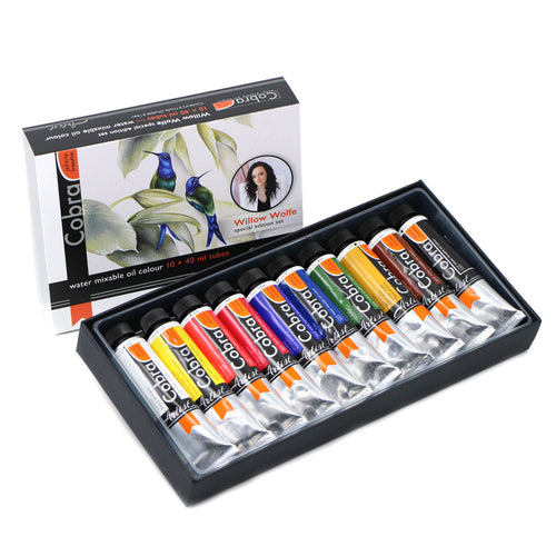[8712079458881] Cobra Artist Oil Set Willow Wolfe Special Edition Set 10X40ML **ND**