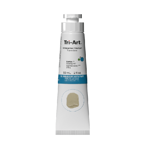 [626309009652] Tri-Art High Viscosity Acrylic Unbleached Titanium 60ml S1