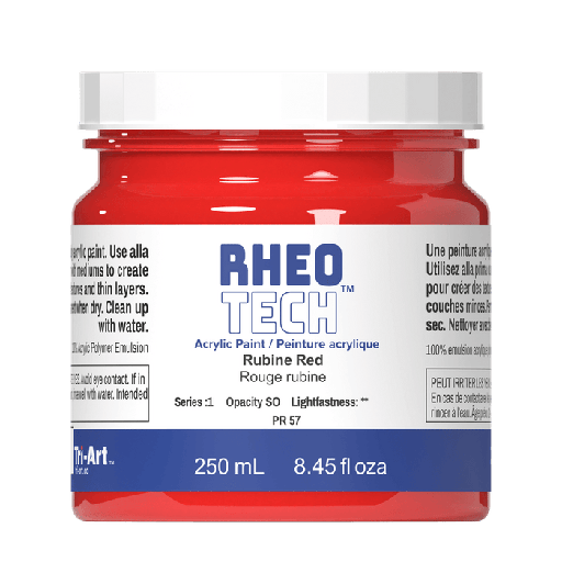 [626309022699] Rheotech Acrylic Rubine Red 250ml S1