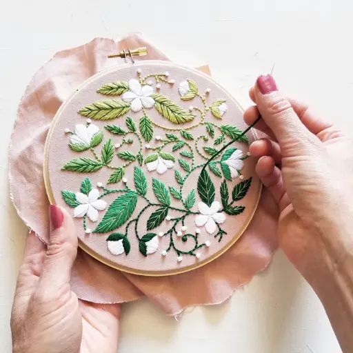 [EK-BLOOMS] Blissful Blooms Beginner Embroidery Kit **ND**