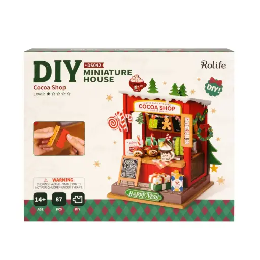 [810101582691] DIY Miniature House Kit: Cocoa Shop **ND**