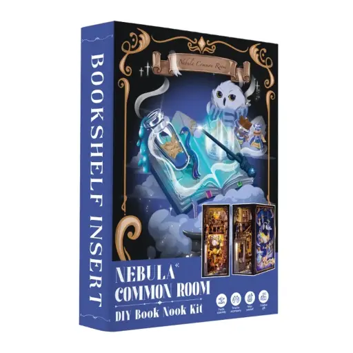 [810101581045] DIY Book Nook Kit: Nebula Common Room w/ Dust Cover **ND**