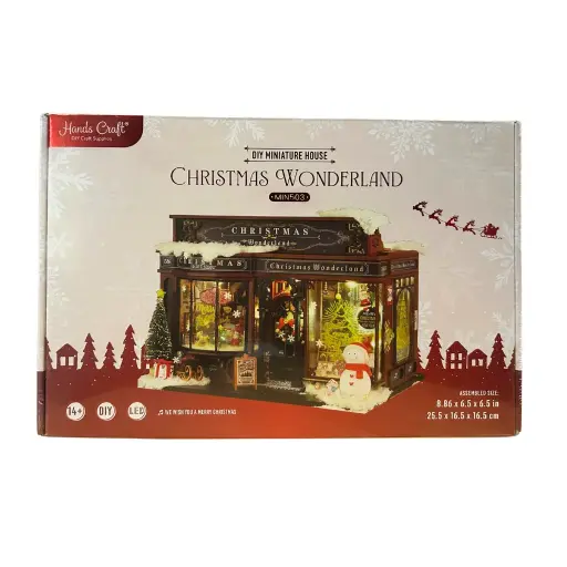 [810101582868] DIY Miniature House Kit: Christmas Wonderland **ND**